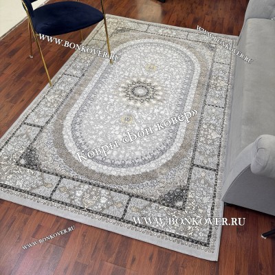 Турецкий Ковер Для гостиной New дизайн 96 Серый