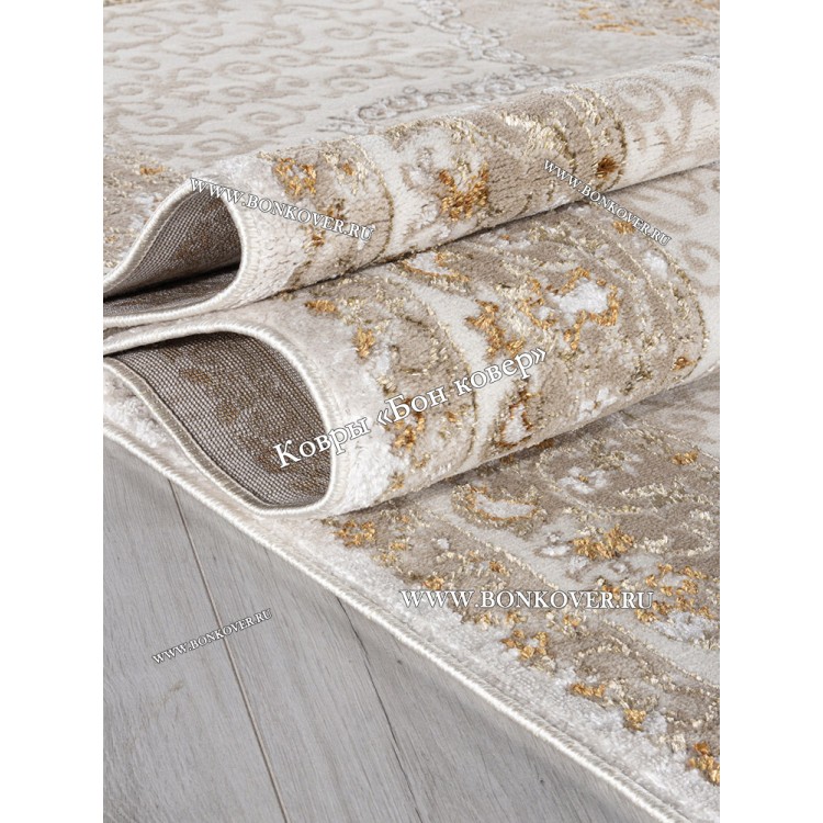 Ковер Для Гостиной Арт 29845 Турция Бежевый с Белым